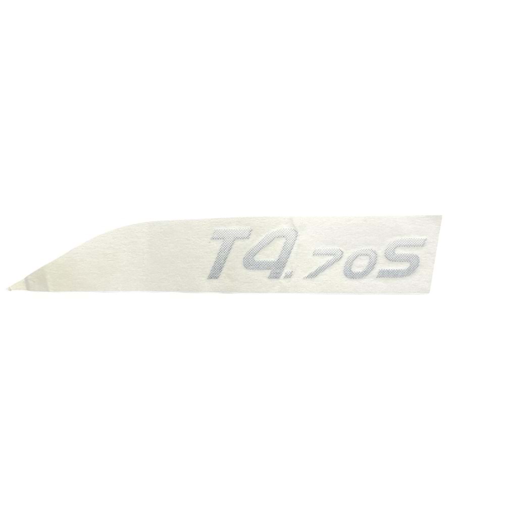 YAN YAZI ETİKETİ SAĞ T4.70 S