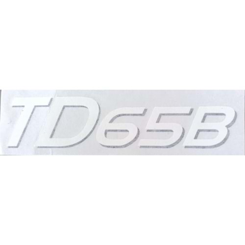 YAN YAZI ETİKETİ TD 65B MODEL ETİKETİ