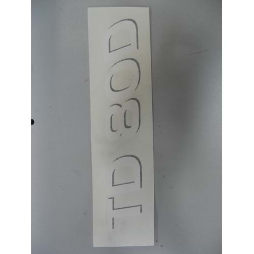 YAN YAZI ETİKETİ TD80D BLUMASTER