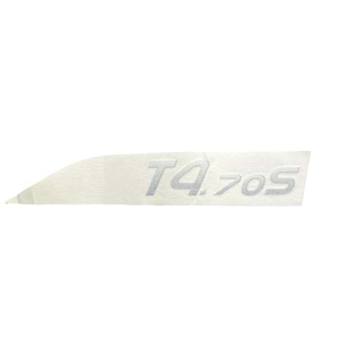 YAN YAZI ETİKETİ SAĞ T4.70 S