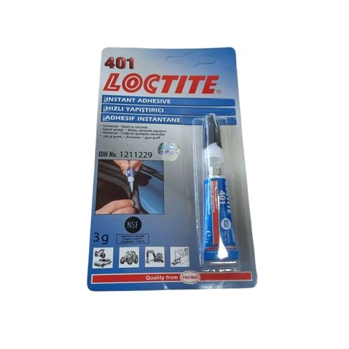 ÇOK AMAÇLI YAPIŞTIRICI LOCTITE 401 (3G) JAPON YAPIŞTIRICI